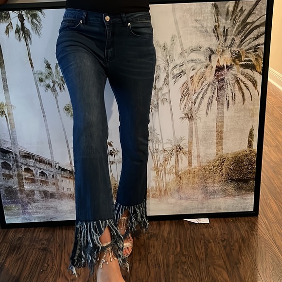 Denim - 🍂Jeans with Frayed Hem Size 6 Brand New in original package.🍂